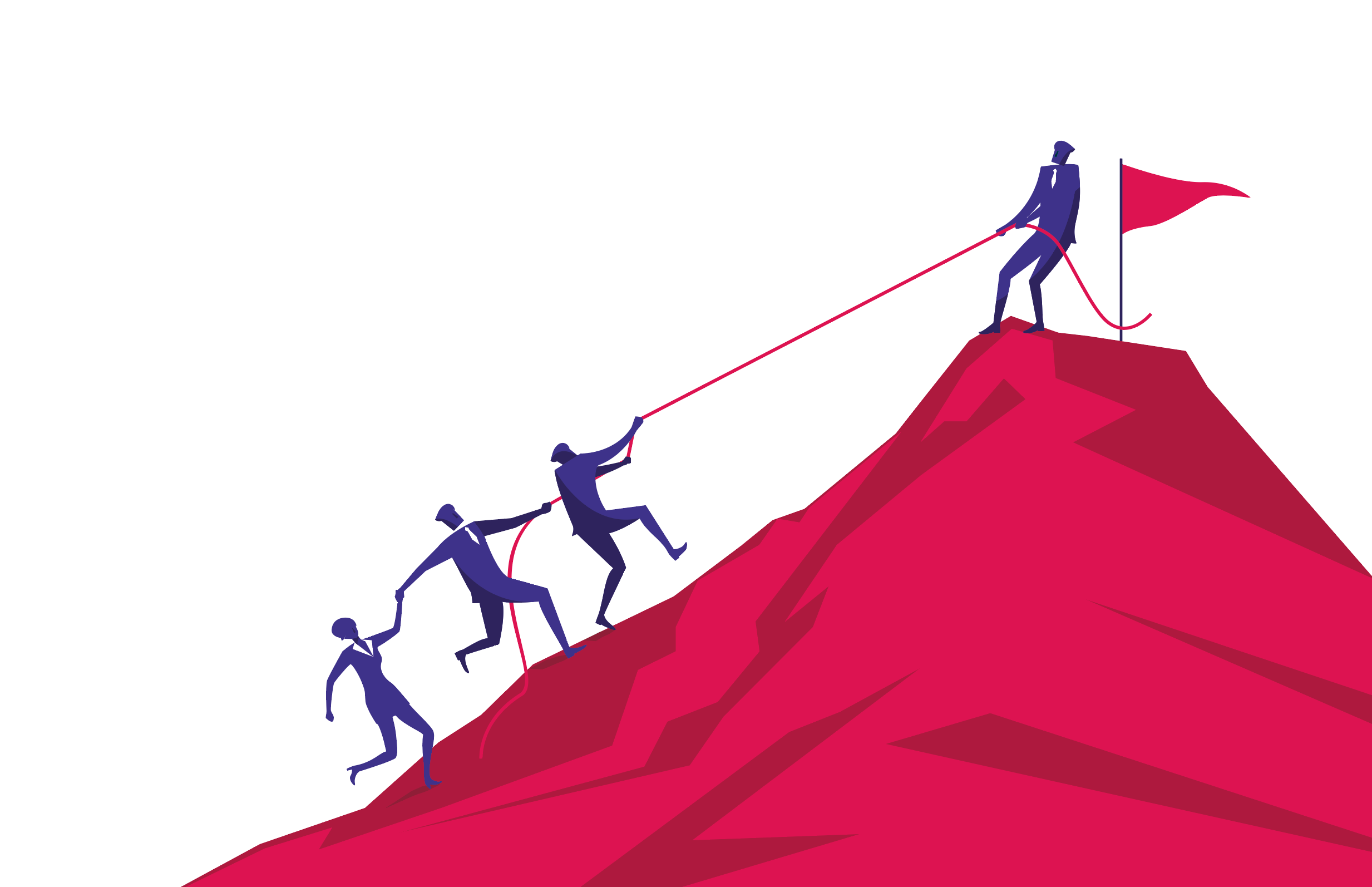 guide to the top of the mountain men and woman